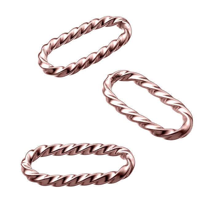 Sterling Silver Pink Gold 1 MICRON