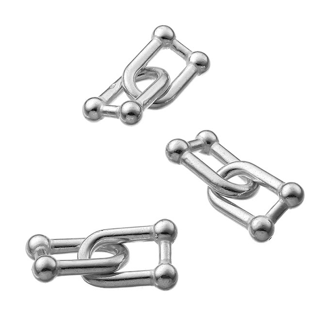 12,5mm double shackle pendants 1,8mm wire (3pcs)