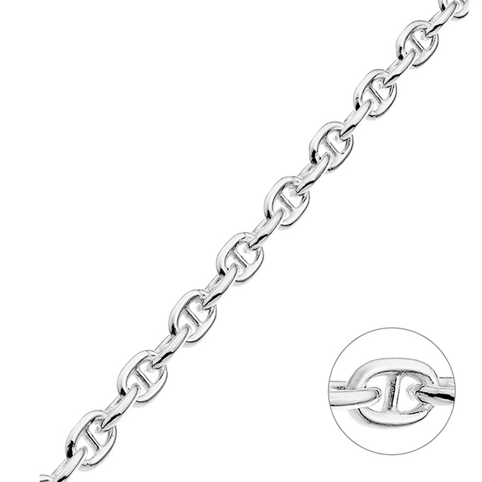 3,8mm nautical chain 1mm wire (50cm)