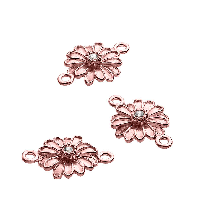 Sterling Silver Pink Gold 1 MICRON