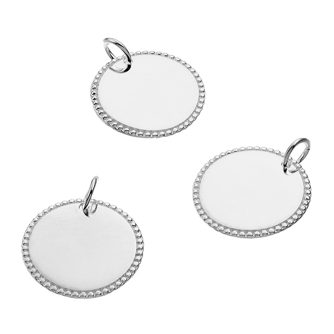 Sterling Silver White Rhodium