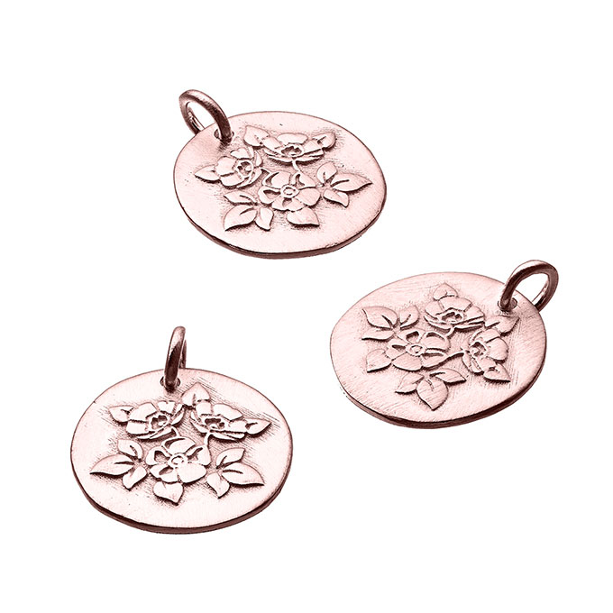 Sterling Silver Pink Gold 1 MICRON