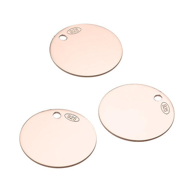 Sterling Silver Pink Gold 1 MICRON