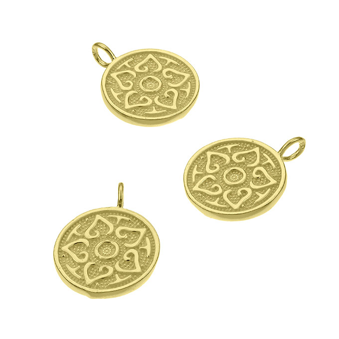 Sterling Silver Yellow Gold 1 MICRON