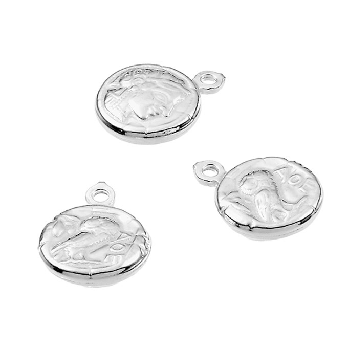 Sterling Silver White Rhodium