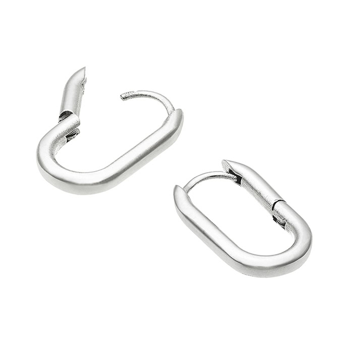 Support boucles d’oreilles ovales 10x18mm clip avec ressort (1paire)