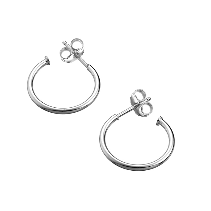 Sterling Silver White Rhodium