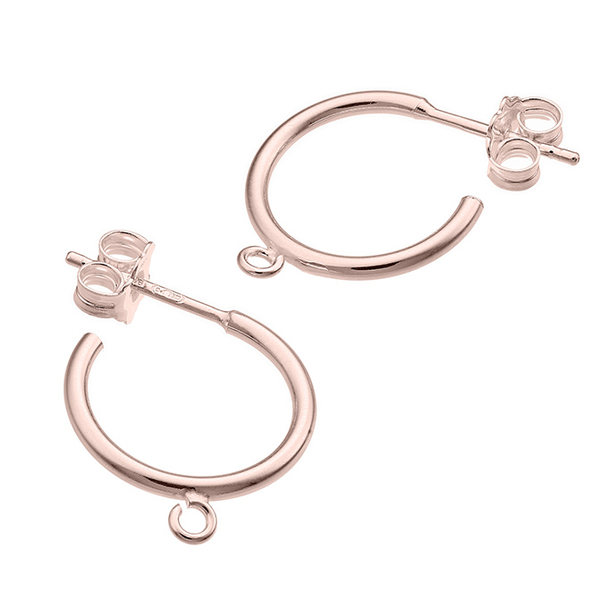 Sterling Silver Pink Gold 1 MICRON