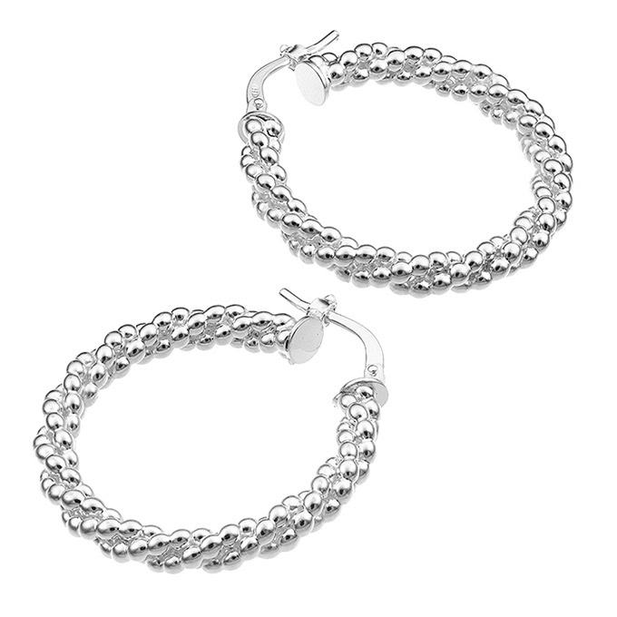 Sterling Silver White Rhodium