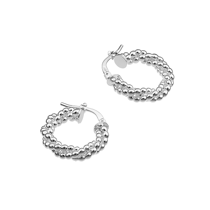 Sterling Silver White Rhodium