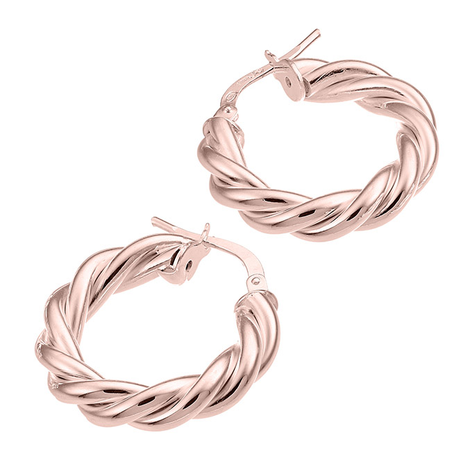 Sterling Silver Pink Gold 1 MICRON