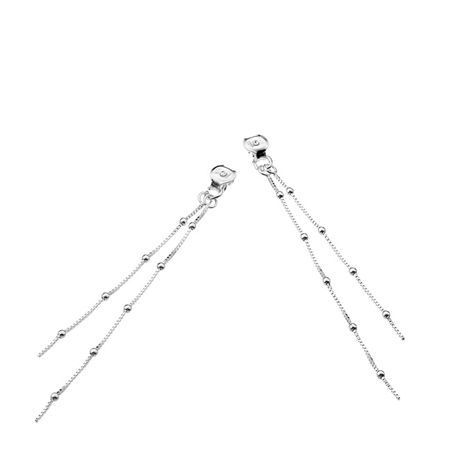 Ohrring Verschluss 2 Ketten 5/6cm (3 Paare)