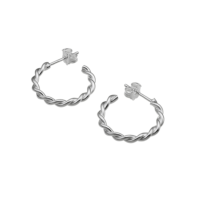 Sterling Silver White Rhodium