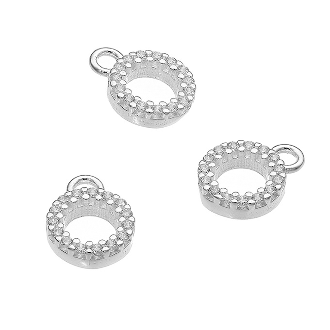 Sterling Silver White Rhodium