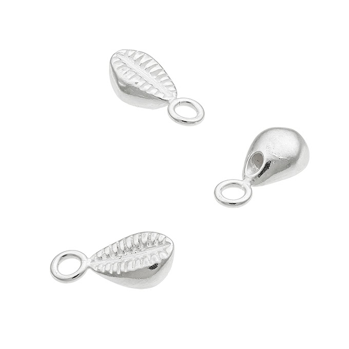 Pendentif coquillage 6x4mm avec anneau (3pcs)