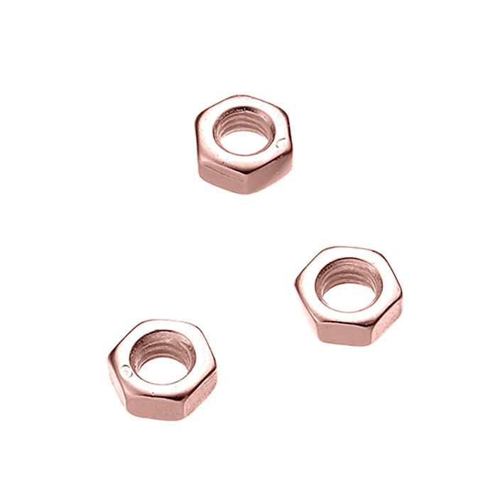 Sterling Silver Pink Gold 1 MICRON