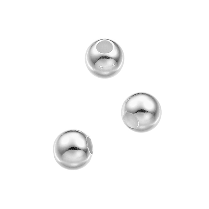 Perles lisses 7mm trou 1,8mm (50pcs)