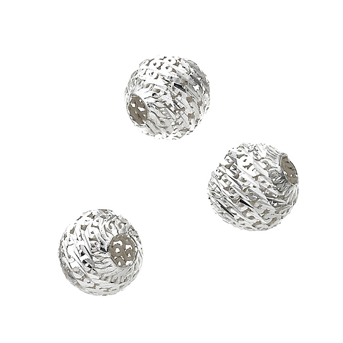 8mm filigree beads 2mm hole (env. 30pcs)