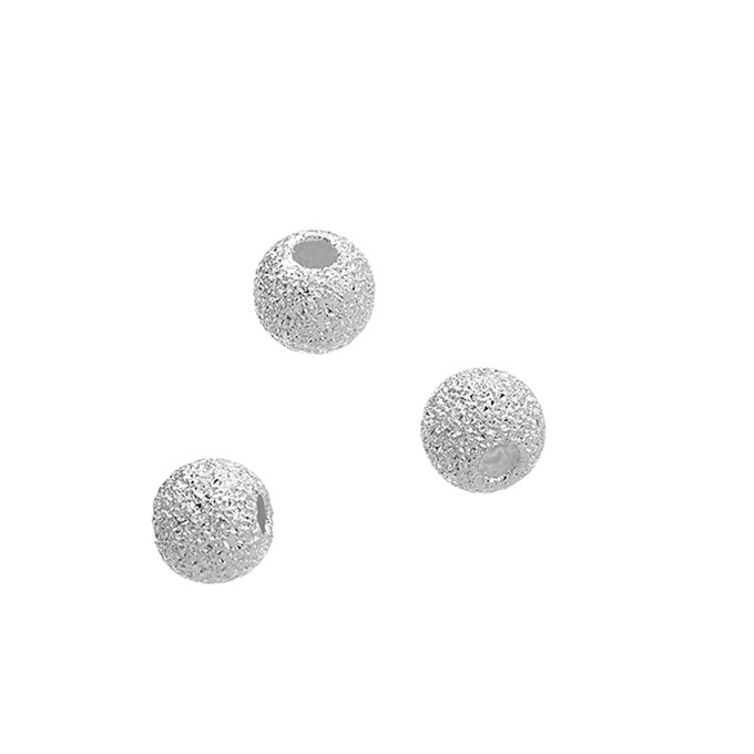 Palline diamantate 4mm foro 1,4mm (circa 50pz)