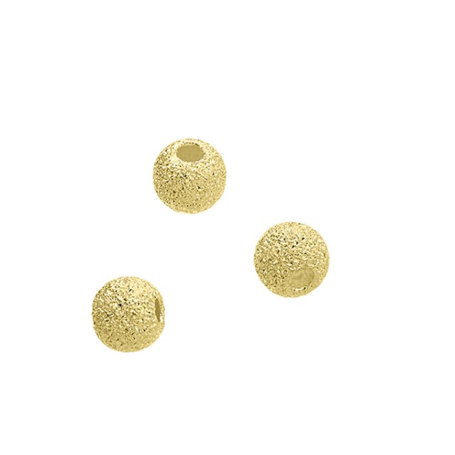 GOLDFILLED – Perlen diamentiert 4mm Loch 1,5mm (100Stk)