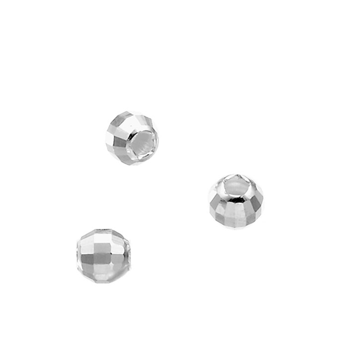 Mehrflächige Perle 3mm Loch 1,2mm (ca 300Stk)