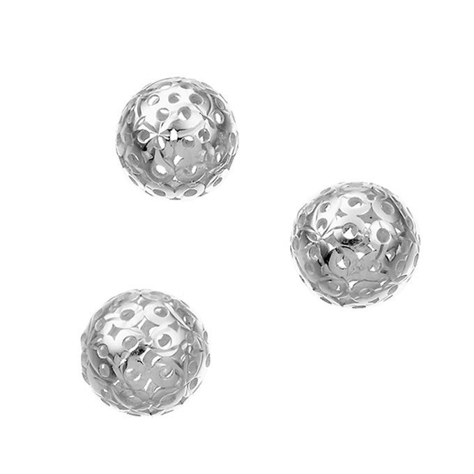 Perles ajourées 8mm trou 1mm (10pcs)