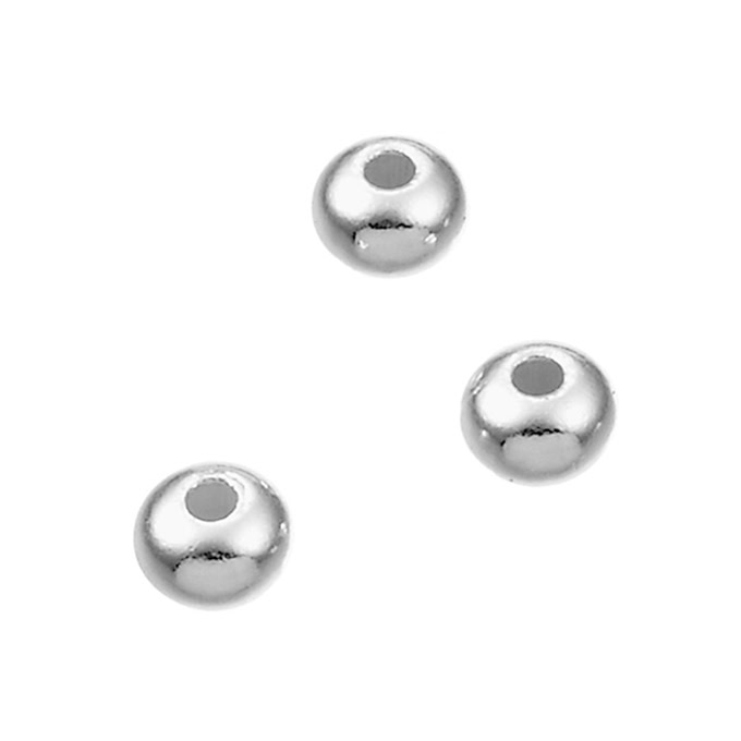 3x2mm smooth saucer beads hole 0,9mm (200pcs)