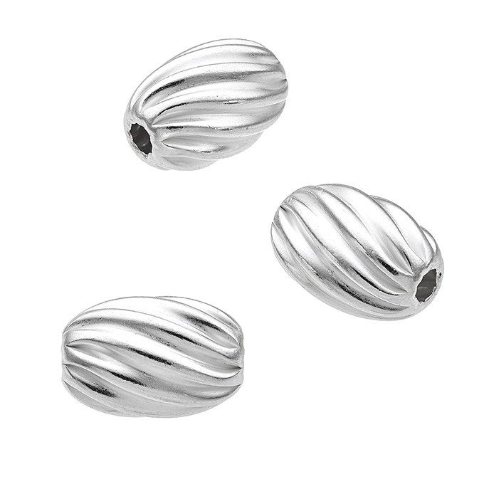 10x15mm twisted oval beads hole 2,8mm (5pcs)