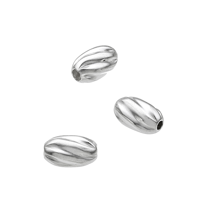 6x11mm twisted oval beads hole 2mm (10pcs)