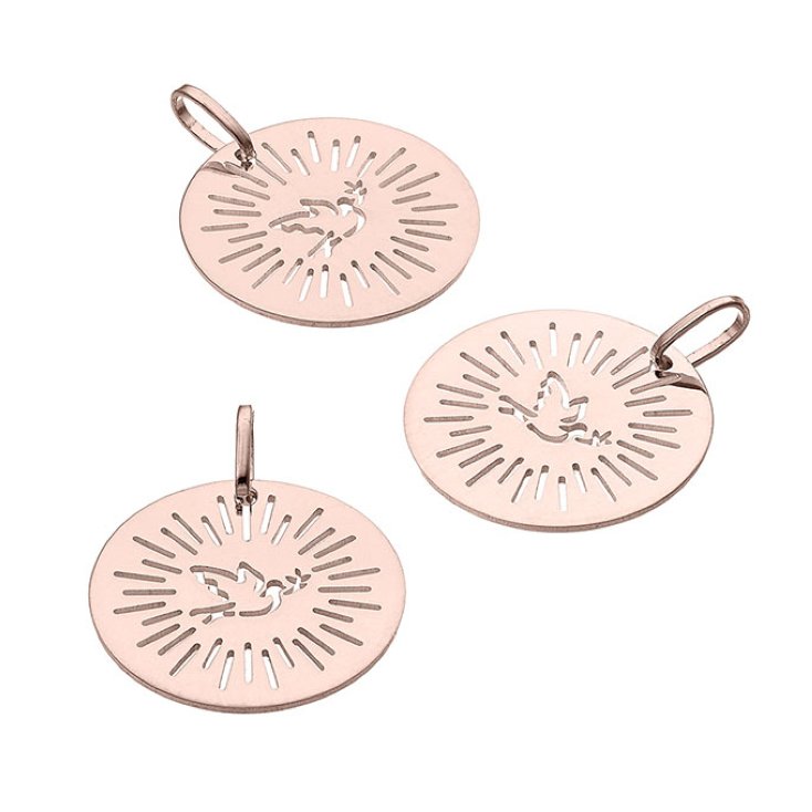 Sterling Silver Pink Gold 1 MICRON