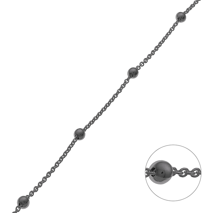 Sterling Silver Black Rhodium