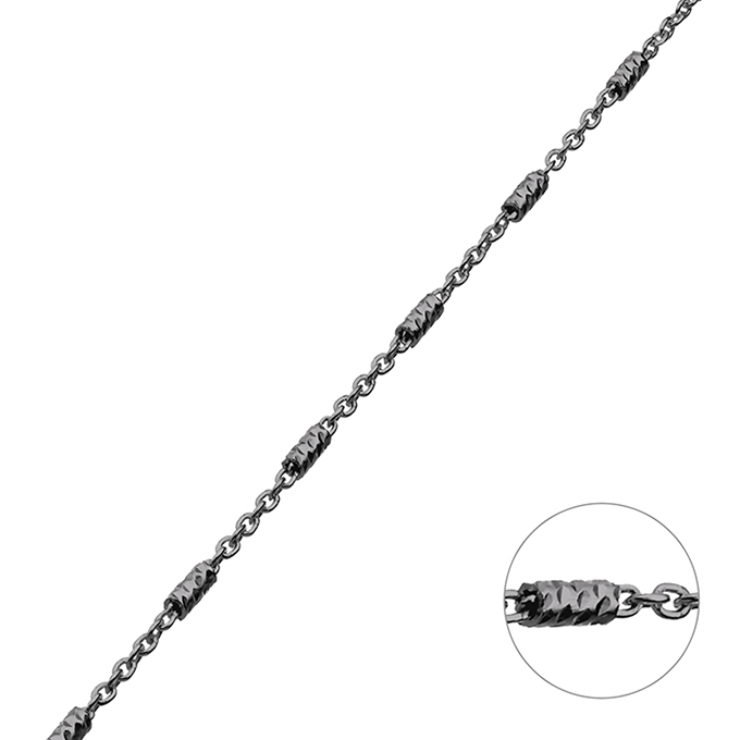 Sterling Silver Black Rhodium