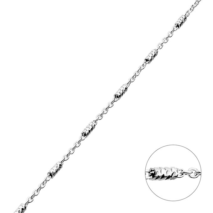 1,2mm rolo chain with smooth cylinders 1,2x3mm (1m)