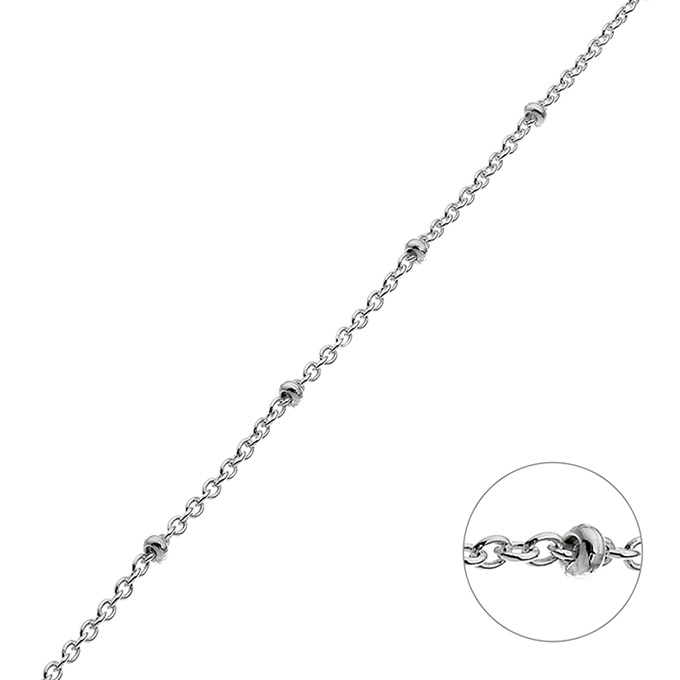 1,2mm rolo chain with 1.8mm beads 0,3mm wire (1m)