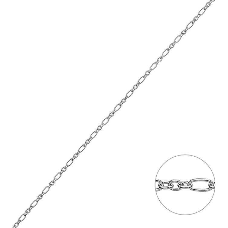 Catena forzatina alternata allungata 1,5mm filo 0,35mm (1m)