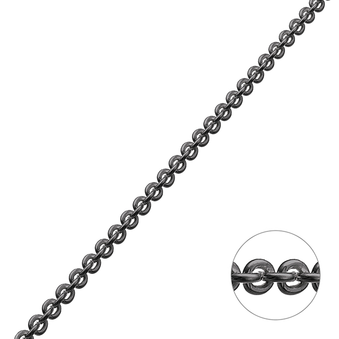 Sterling Silver Black Rhodium