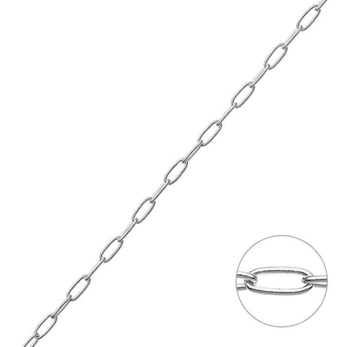 Catena forzatina ovale 2,3mm filo 0,6mm (1m)