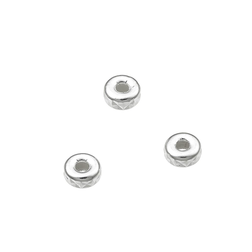 Rondelle sfaccettate 4mm foro 1,5mm (circa 50pz)