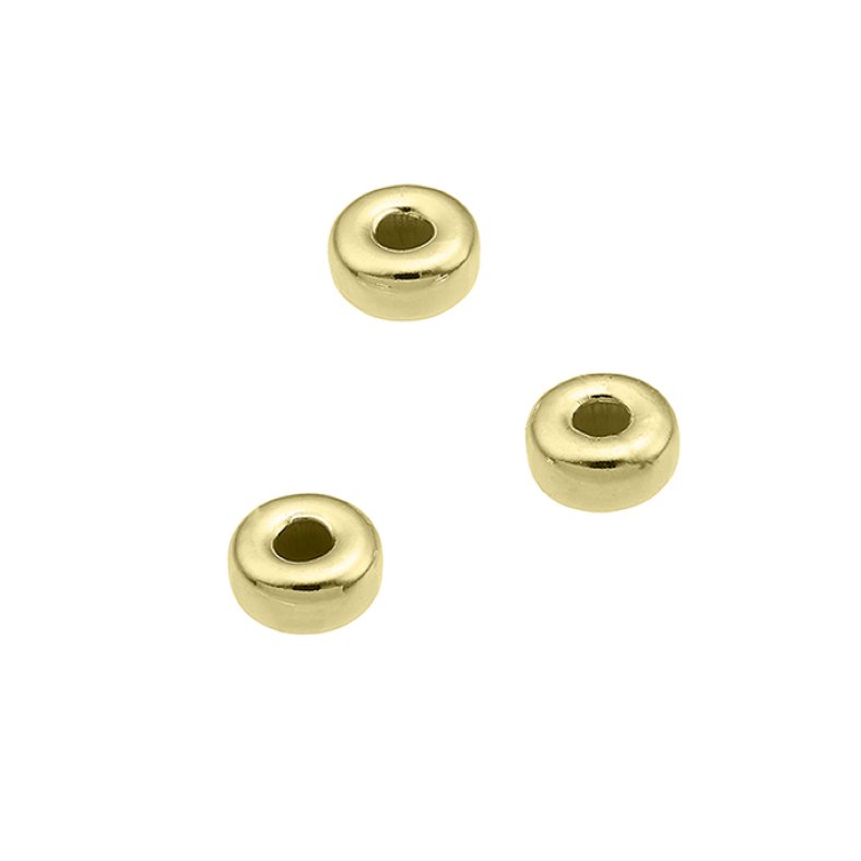 GOLDFILLED – Rondelle lisce 4mm foro 1,5mm (100pz)