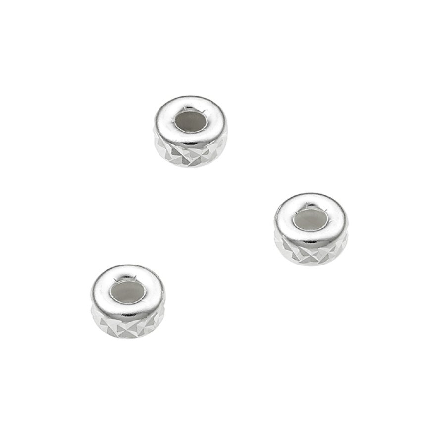 Rondelle sfaccettate 5mm foro 1,8mm (circa 50pz)