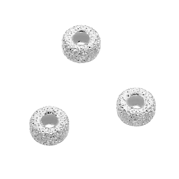 3mm facetted beaded spacers hole 1,2mm (approx. 200pcs)