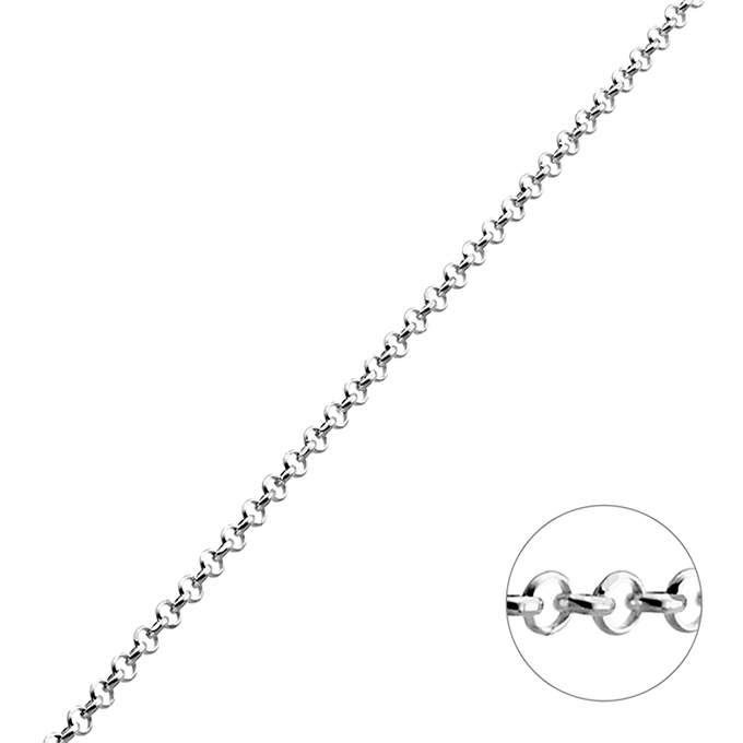 Faceted belcher chain 1,4mm wire 0.5mm (1m)