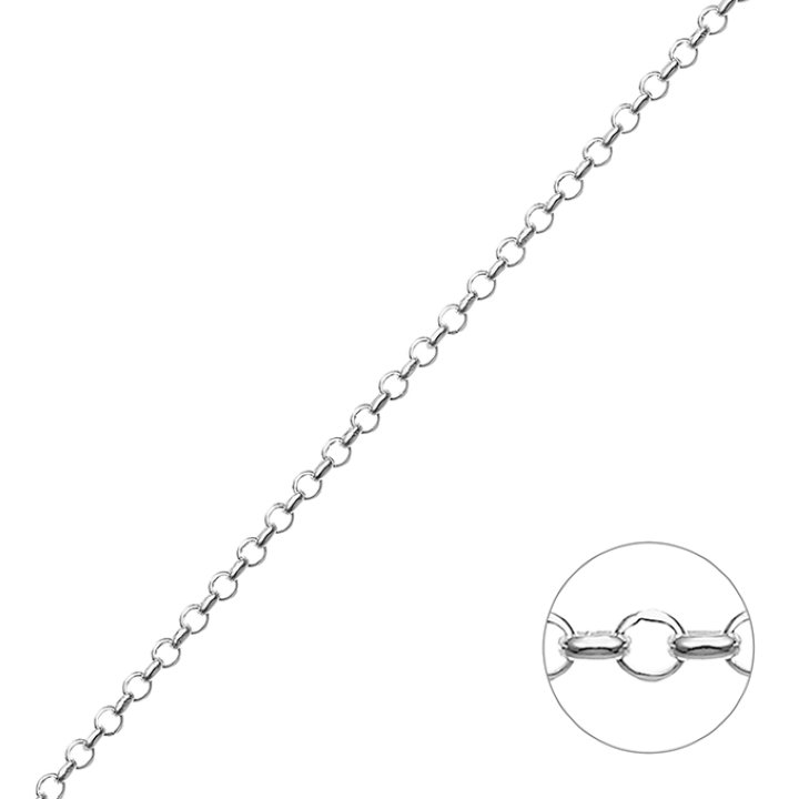 Catena mezzo tondo sfaccettata 2,2mm filo 0,7mm (1m)