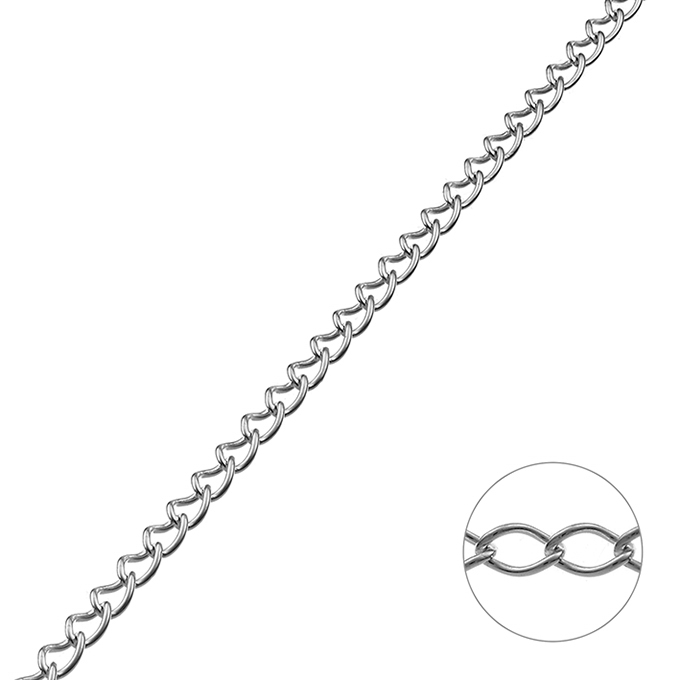 2,5mm Rombo chain 0,5mm wire (1m)