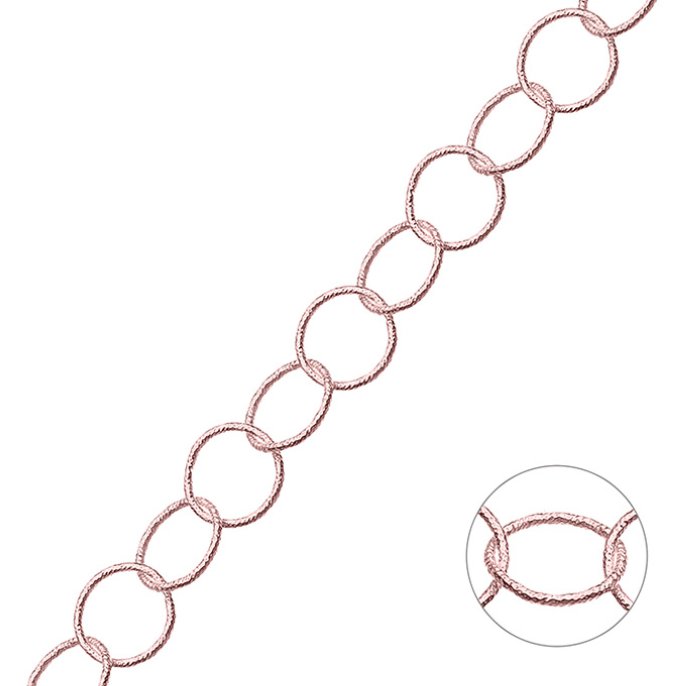 Sterling Silver Pink Gold 1 MICRON