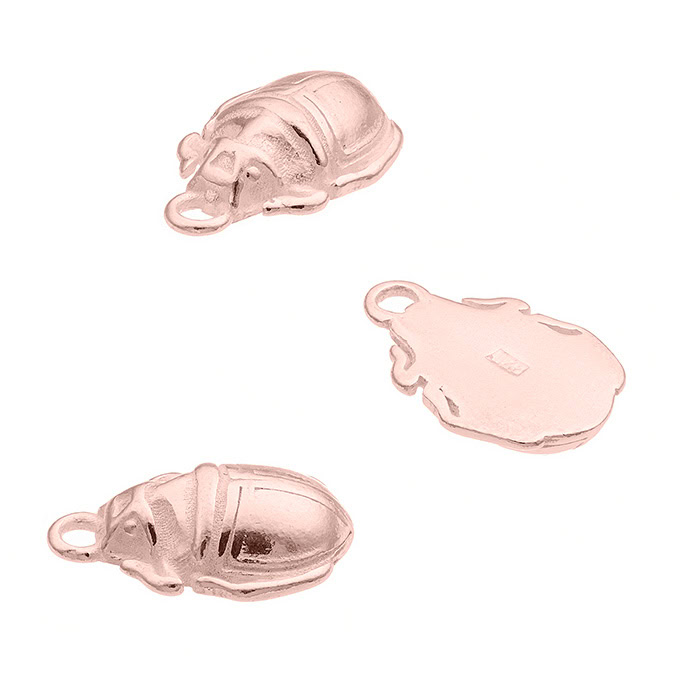 Sterling Silver Pink Gold 1 MICRON