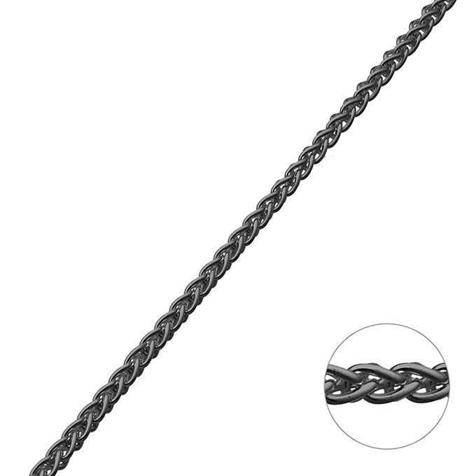 Sterling Silver Black Rhodium