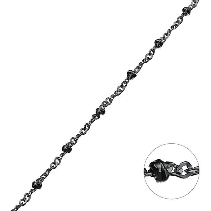 Sterling Silver Black Rhodium