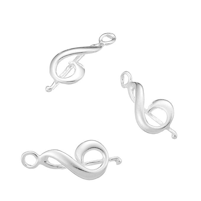 Treble clef charm 17mm (approx. 23pcs)