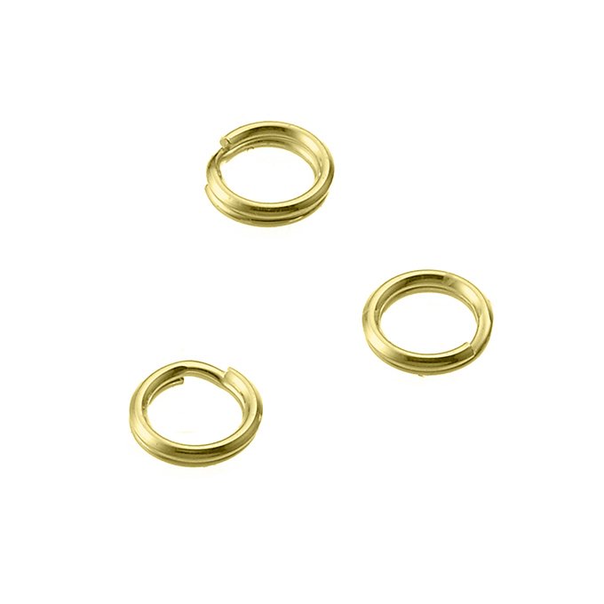 GOLDFILLED – Anelli doppi 5mm (50pz)